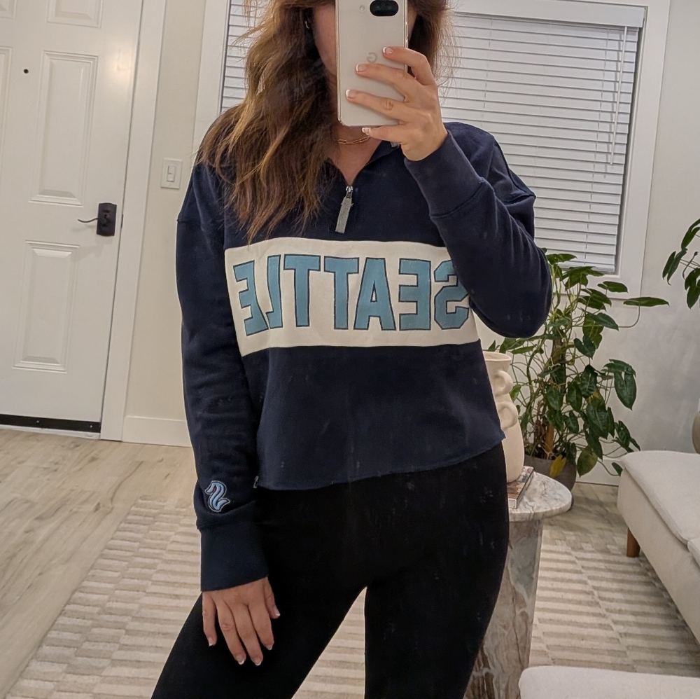 47 Brand Navy and Gray Sweatshirt
